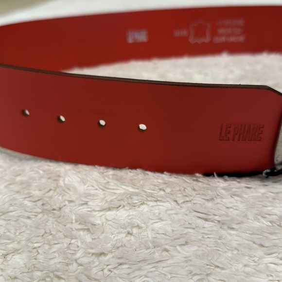 Le Phare Leather Belt - Picture 4 of 5
